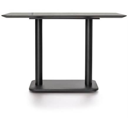 Coco Maison Brest bistrotafel stone anthracite 120x75cm Zwart